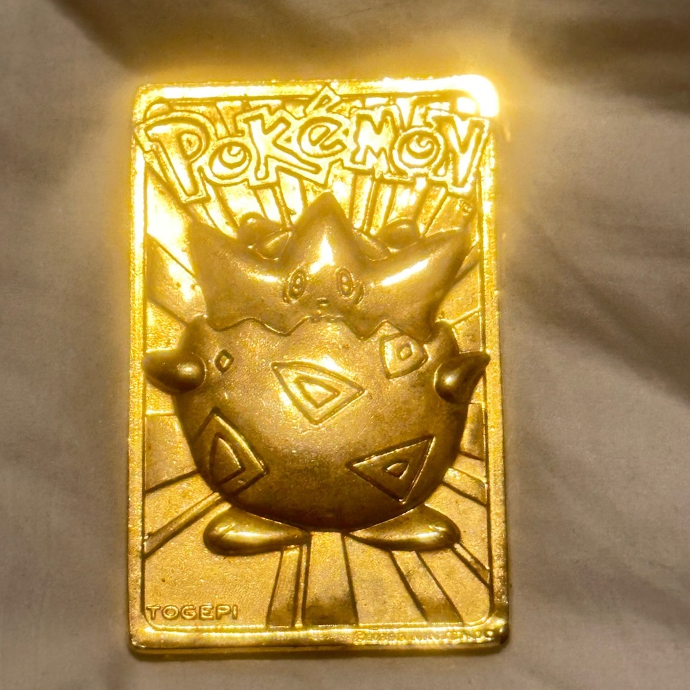 Gold Pokémon Togepi Card